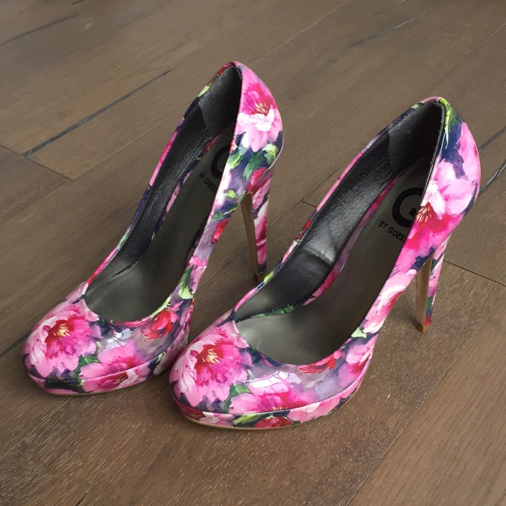 Floral heels by G by Guess